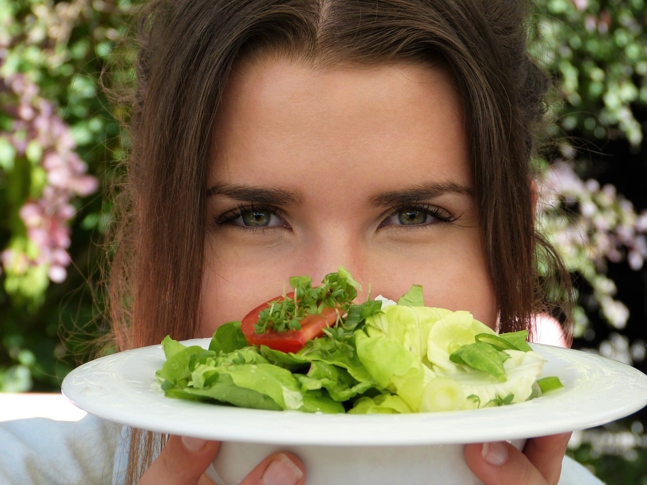 salad, plate, girl-3921790.jpg